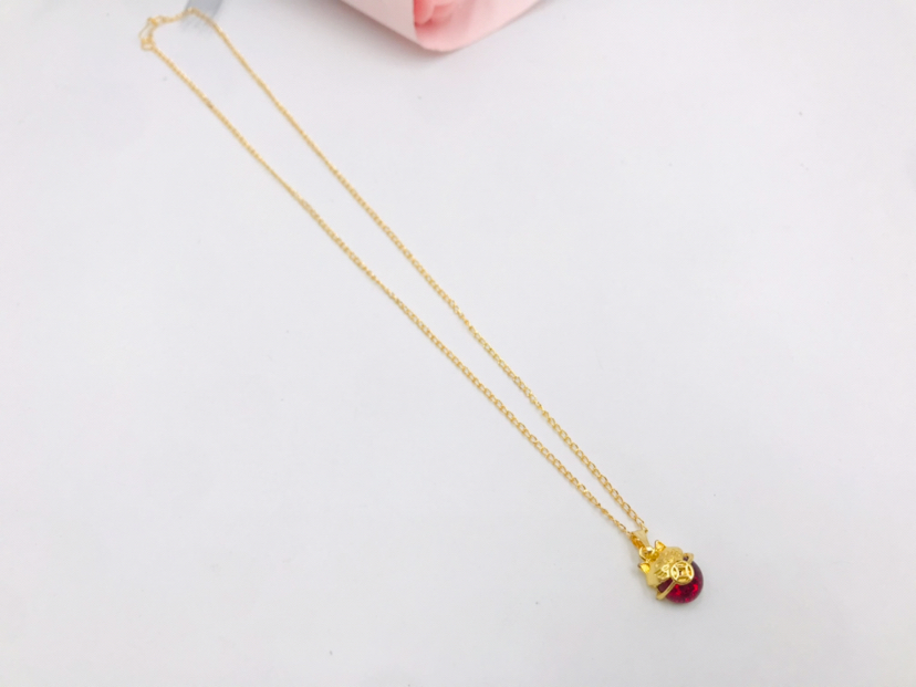 Imitation Jade Jewelry Gold Necklace Lucky Cat Gold Inlaid with Jade Pendant Women's Necklace Accessory/Jewelry Imitation Jade Jewelry Gold Necklace Lucky Cat Gold Inlaid with Jade Pendant Women's Necklace Accessory/Jewelry