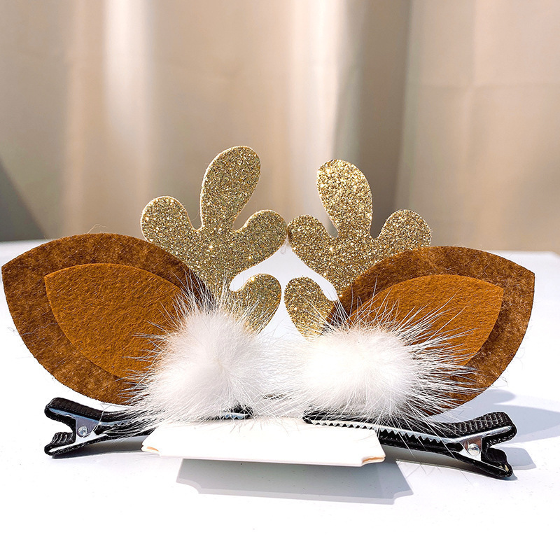 Christmas Barrettes Head Hair Clip Barrettes Headdress New Year Red Hair Accessory Female Online Influencer Antlers Hairpin Cute Jewelry Christmas Barrettes Head Hair Clip Barrettes Headdress New Year Red Hair Accessory Female Online Influencer Antlers Hairpin Cute Jewelry