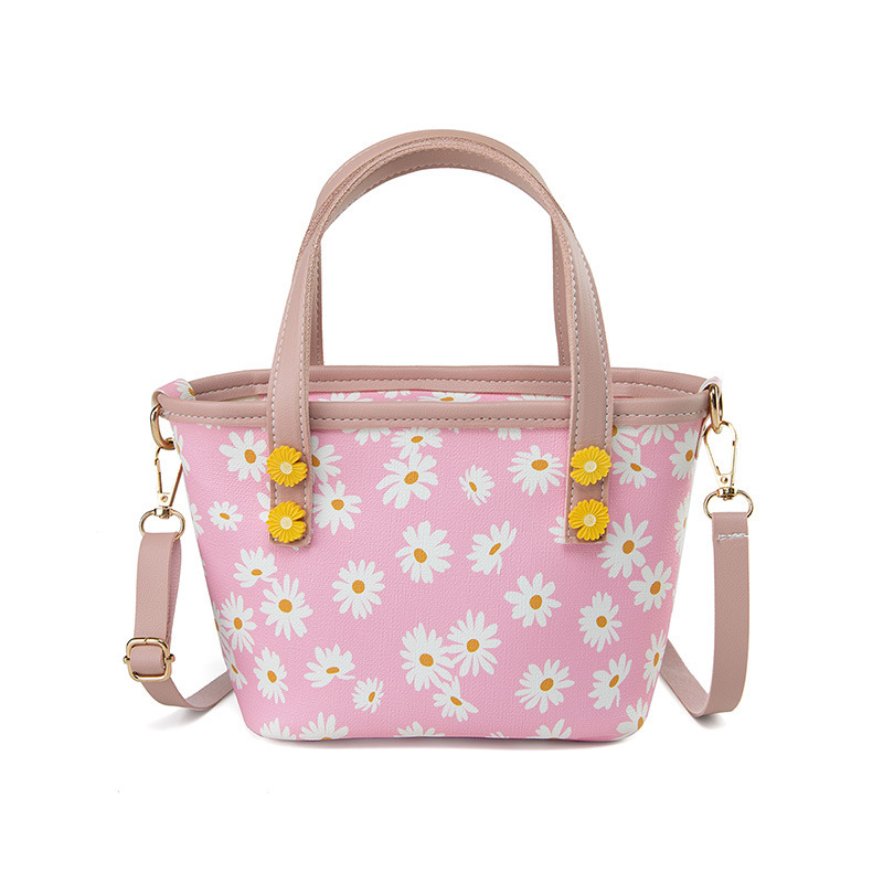 Internet Celebrity Little Daisy Small Square Bag 2021 New Korean Fashion Shoulder Messenger Bag Chrysanthemum Small Handbags