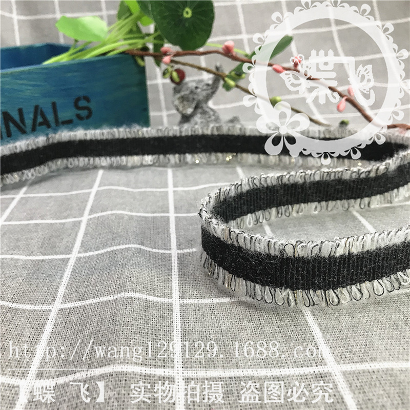 G651 south Korean ribbon new mohair flat double side mini bar dress DIY accessory jewelry G651 south Korean ribbon new mohair flat double side mini bar dress DIY accessory jewelry