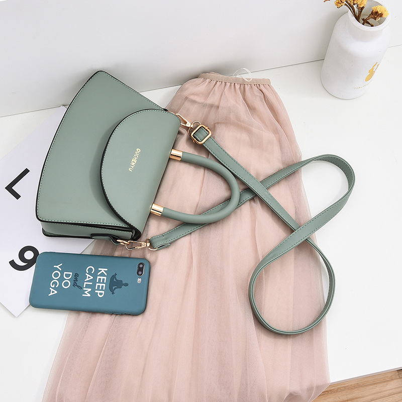 Simple Fashion Small Handbags Women&#039;s 2020 New Trend Row Shoulder Bag Texture Oblique Shoulder Ins Messenger Bag
