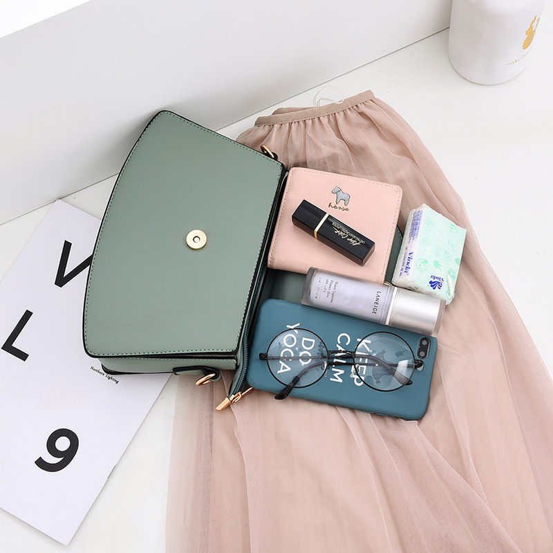 Simple Fashion Small Handbags Women&#039;s 2020 New Trend Row Shoulder Bag Texture Oblique Shoulder Ins Messenger Bag