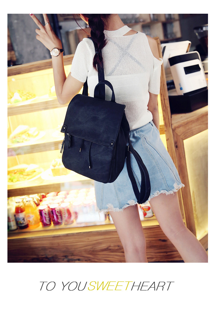 College Wind Backpack Womens 2020 Cross-Border New Trend PU Leather Handbags Fashion Solid Color Ladies Bags College Wind Backpack Womens 2020 Cross-Border New Trend PU Leather Handbags Fashion Solid Color Ladies Bags