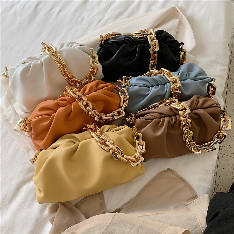 Texture Bags Western Style Handbags 2020 Popular New Fashion Wild Shoulder Underarm Package Portable Clouds Package