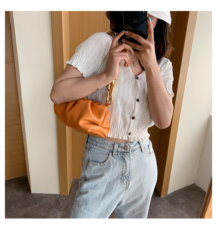 Texture Bags Western Style Handbags 2020 Popular New Fashion Wild Shoulder Underarm Package Portable Clouds Package Texture Bags Western Style Handbags 2020 Popular New Fashion Wild Shoulder Underarm Package Portable Clouds Package