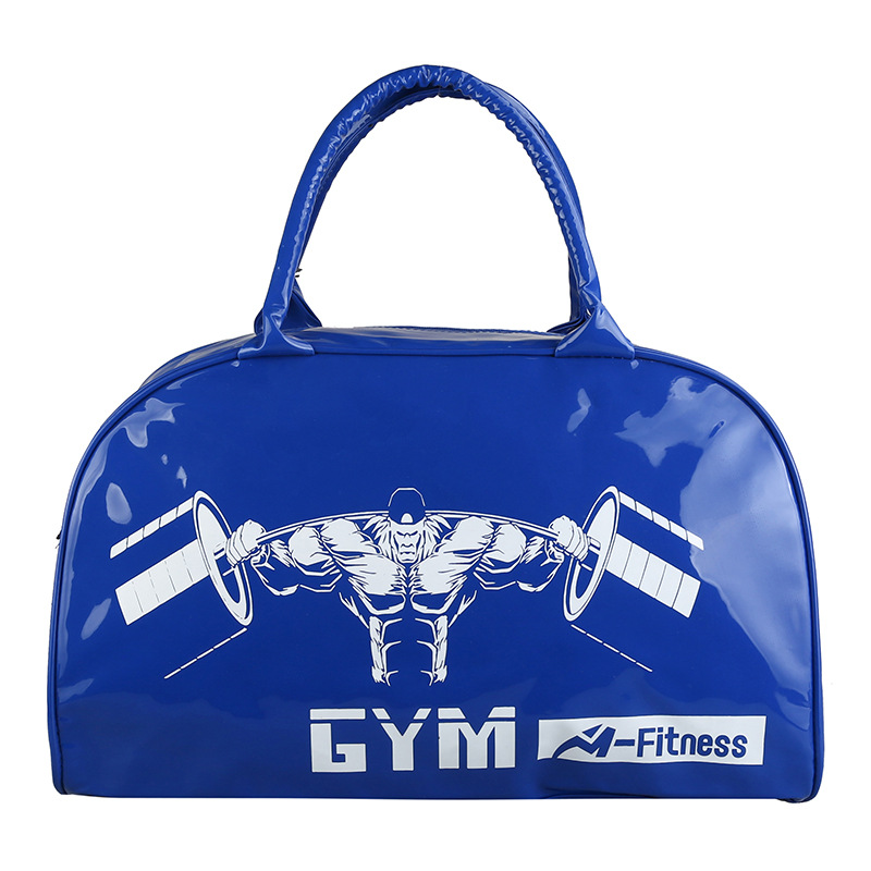 Customizable Gym Bag Fashion PVC Patent Leather Mirror Waterproof Men&#039;s and Women&#039;s Handbags Gymnastic Valise Factory Direct Sales