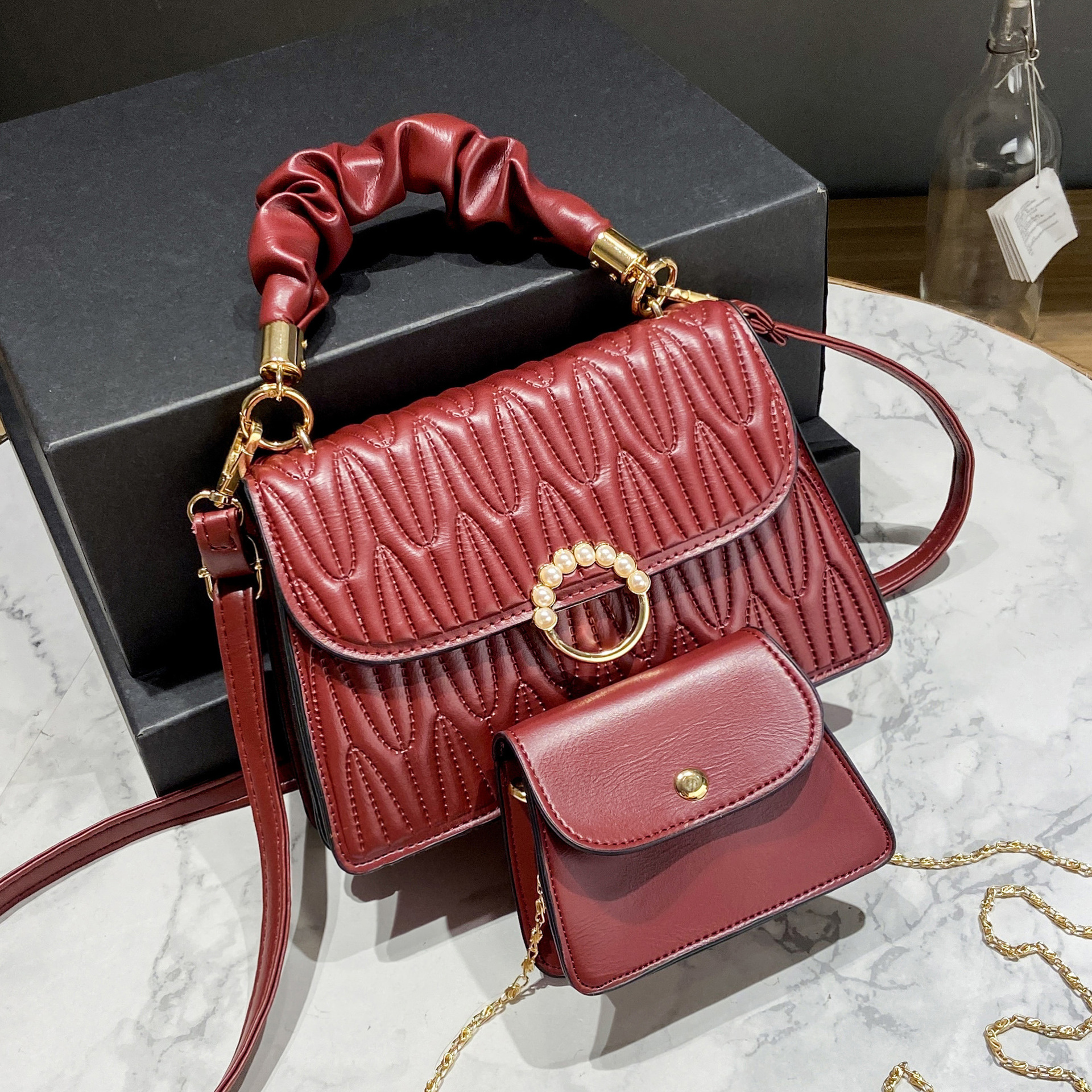 Foreign Trade Bag for Women 2022 New Fashion Korean Style Jelly Small Bag Mother and Child Bag Shoulder Crossbody Women's Bag Handbags