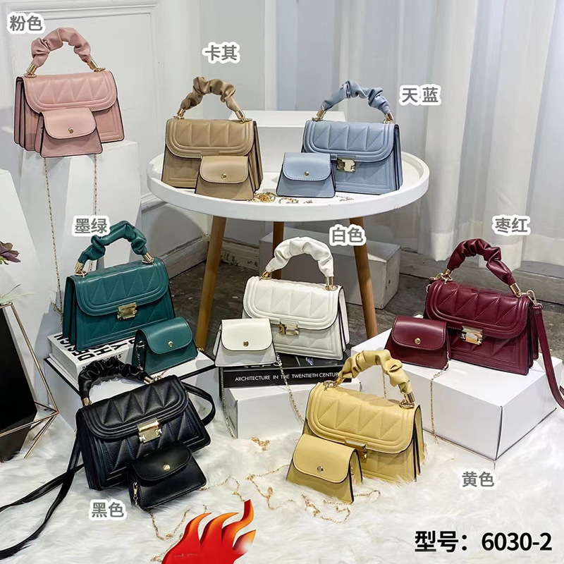 Foreign Trade Bag for Women 2022 New Fashion Korean Style Jelly Small Bag Mother and Child Bag Shoulder Crossbody Women's Bag Handbags