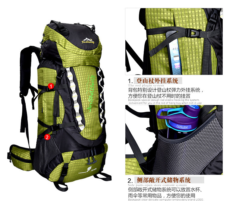 [Factory Direct Sales] Waterproof Large Capacity Outdoor Hiking Travel Mountaineering Bag Sports Backpack Travel Bag