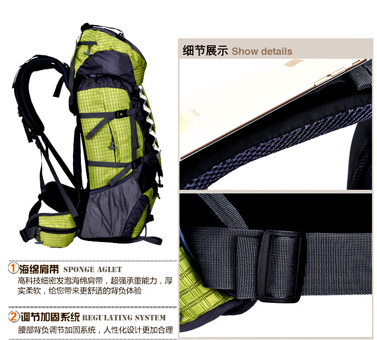 [Factory Direct Sales] Waterproof Large Capacity Outdoor Hiking Travel Mountaineering Bag Sports Backpack Travel Bag