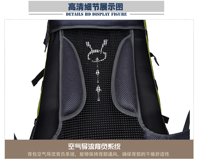[Factory Direct Sales] Waterproof Large Capacity Outdoor Hiking Travel Mountaineering Bag Sports Backpack Travel Bag