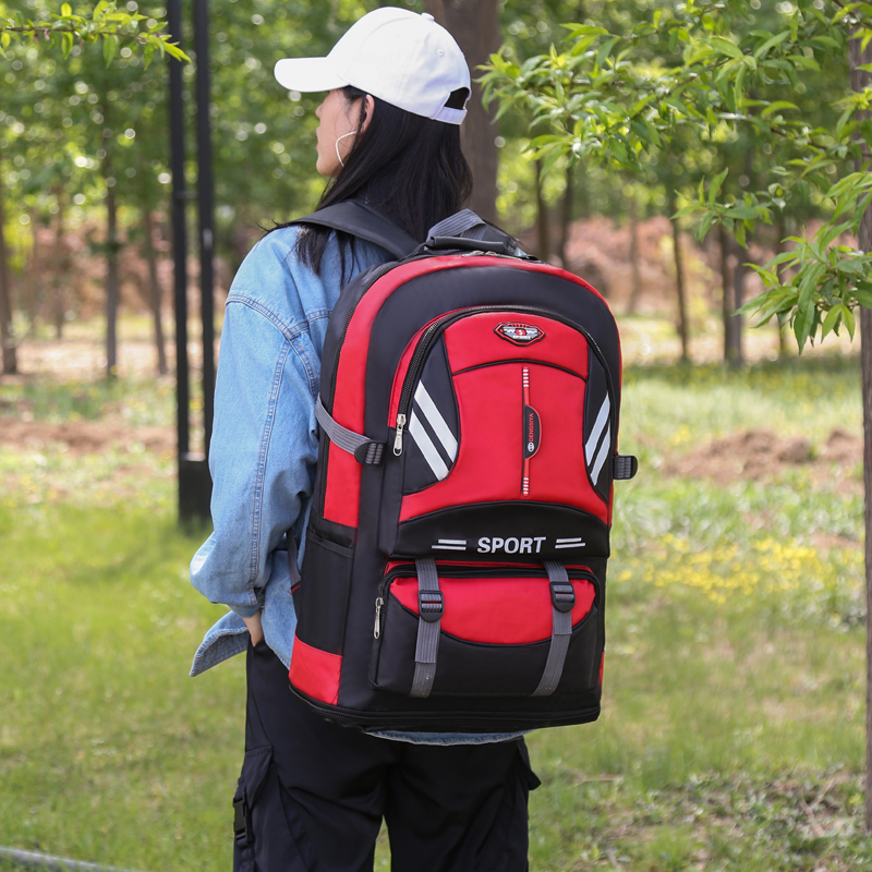 Outdoor Mountaineering Bag Backpack Men&#039;s Large Capacity Backpack Travel Women&#039;s Backpack Waterproof Travel Bag Light Walking Shiralee