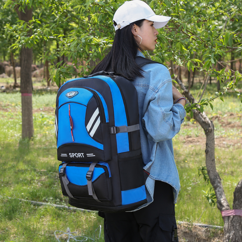 Outdoor Mountaineering Bag Backpack Men&#039;s Large Capacity Backpack Travel Women&#039;s Backpack Waterproof Travel Bag Light Walking Shiralee