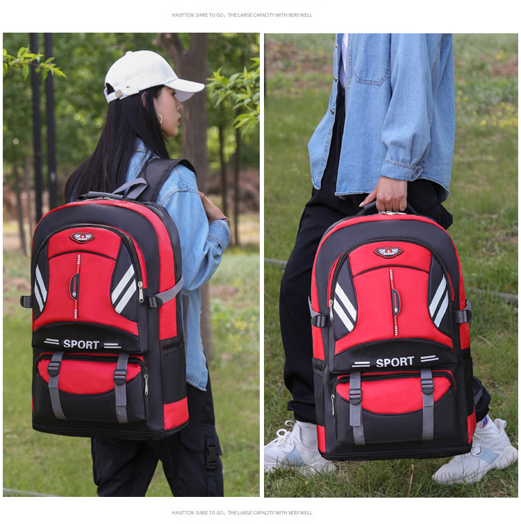 Outdoor Mountaineering Bag Backpack Men's Large Capacity Backpack Travel Women's Backpack Waterproof Travel Bag Light Walking Shiralee Outdoor Mountaineering Bag Backpack Men's Large Capacity Backpack Travel Women's Backpack Waterproof Travel Bag Light Walking Shiralee