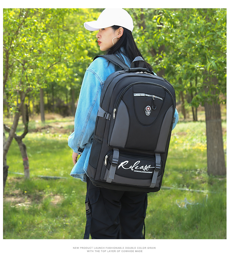 Backpack Men's Large Capacity Hiking Backpack Women's Outdoor Mountaineering Bag Luggage Bag Travel Lightweight Big Schoolbag Backpack Men's Large Capacity Hiking Backpack Women's Outdoor Mountaineering Bag Luggage Bag Travel Lightweight Big Schoolbag
