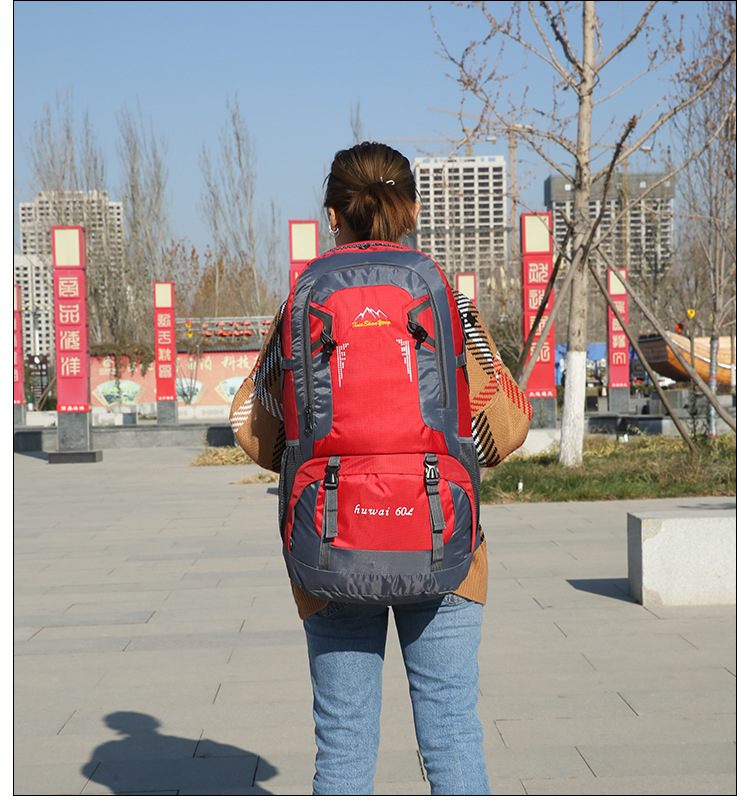 Amazon 60L Mountaineering Bag Outdoor Sports Travel Bag Large Capacity Waterproof Student Schoolbag Anti-Theft Backpack Amazon 60L Mountaineering Bag Outdoor Sports Travel Bag Large Capacity Waterproof Student Schoolbag Anti-Theft Backpack