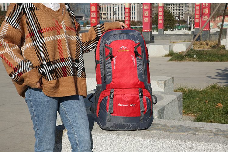 Amazon 60L Mountaineering Bag Outdoor Sports Travel Bag Large Capacity Waterproof Student Schoolbag Anti-Theft Backpack Amazon 60L Mountaineering Bag Outdoor Sports Travel Bag Large Capacity Waterproof Student Schoolbag Anti-Theft Backpack