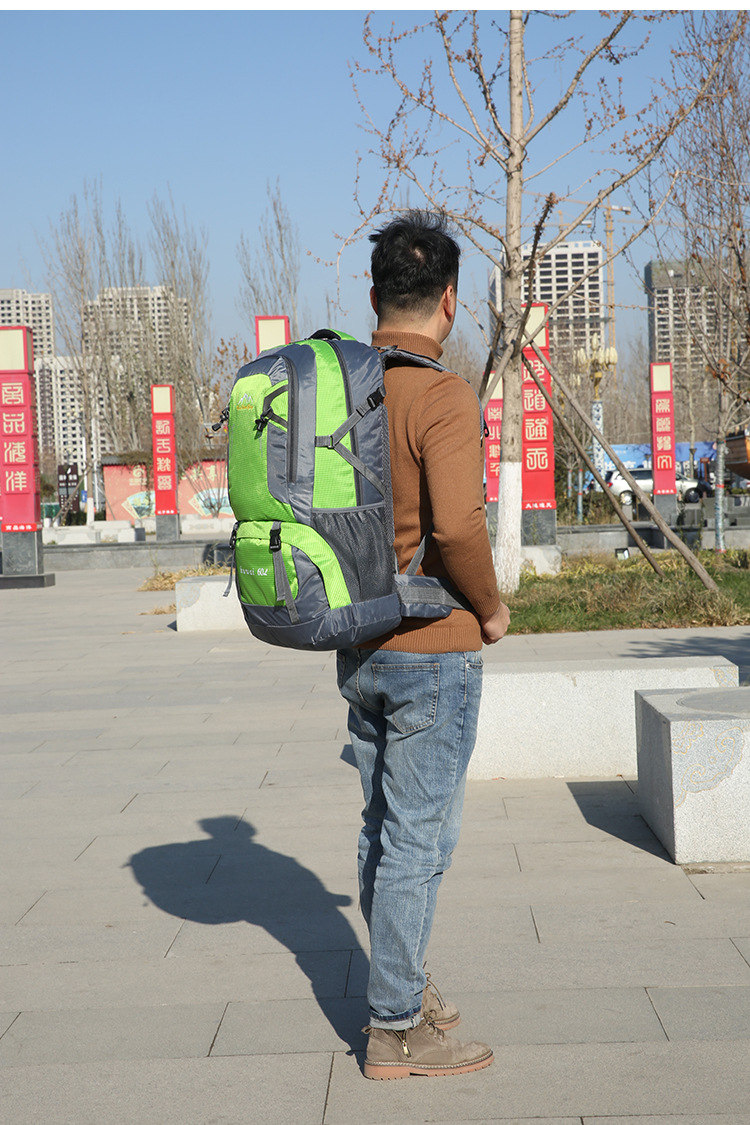 Amazon 60L Mountaineering Bag Outdoor Sports Travel Bag Large Capacity Waterproof Student Schoolbag Anti-Theft Backpack Amazon 60L Mountaineering Bag Outdoor Sports Travel Bag Large Capacity Waterproof Student Schoolbag Anti-Theft Backpack
