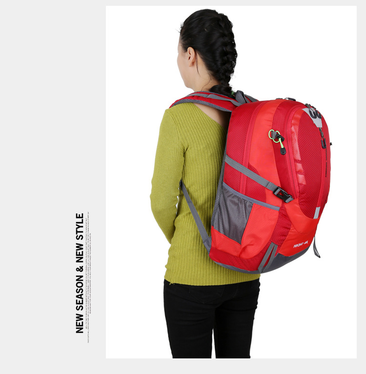 Cross-Border Foreign Trade Sports Outdoor Wear-Resistant Waterproof Travel Bag Large Capacity 40-Liter Mountaineering Bag Men's Backpack Cross-Border Foreign Trade Sports Outdoor Wear-Resistant Waterproof Travel Bag Large Capacity 40-Liter Mountaineering Bag Men's Backpack