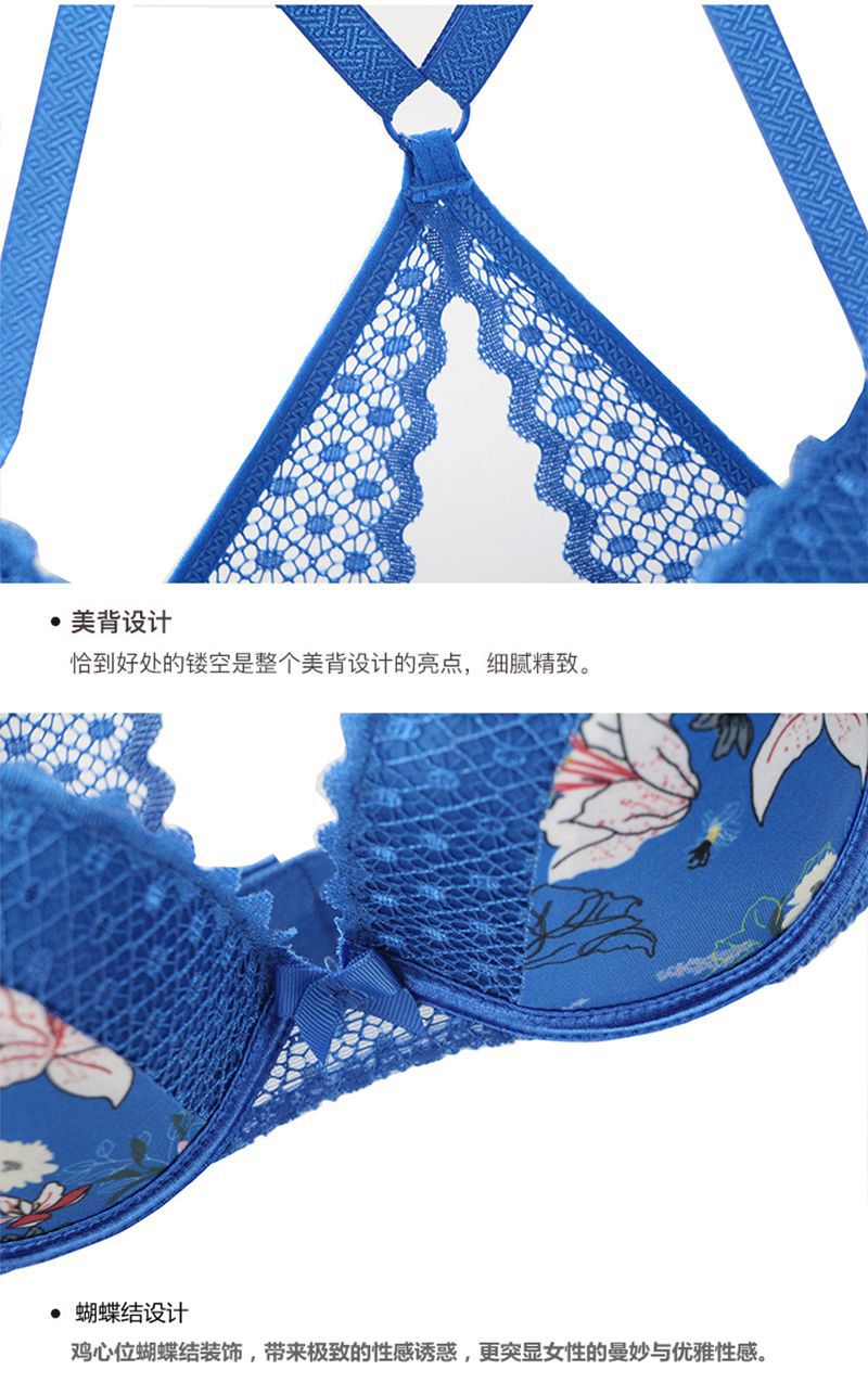 2021 New Large Size Back Shaping Bra Set Printed Sexy Women Lace French Underwear Suit Cross-Border Hot 2021 New Large Size Back Shaping Bra Set Printed Sexy Women Lace French Underwear Suit Cross-Border Hot
