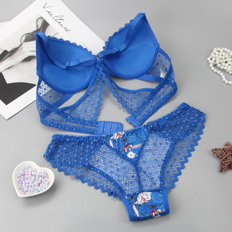 2021 New Large Size Back Shaping Bra Set Printed Sexy Women Lace French Underwear Suit Cross-Border Hot 2021 New Large Size Back Shaping Bra Set Printed Sexy Women Lace French Underwear Suit Cross-Border Hot