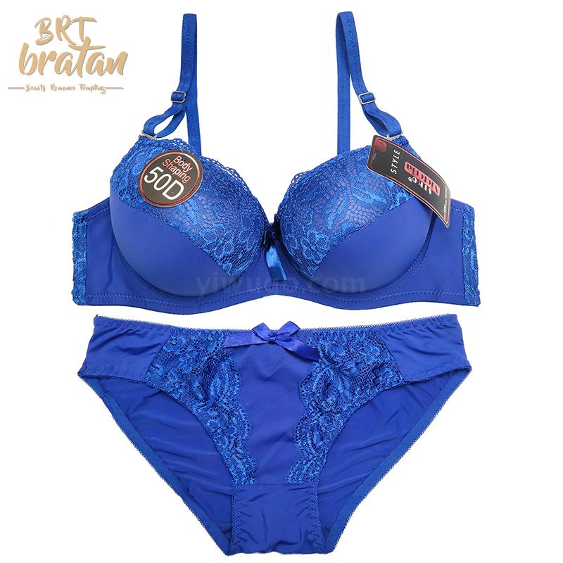 Bra set thick fleshy PUSH UP lace-size with underwire 42-52D Northern size