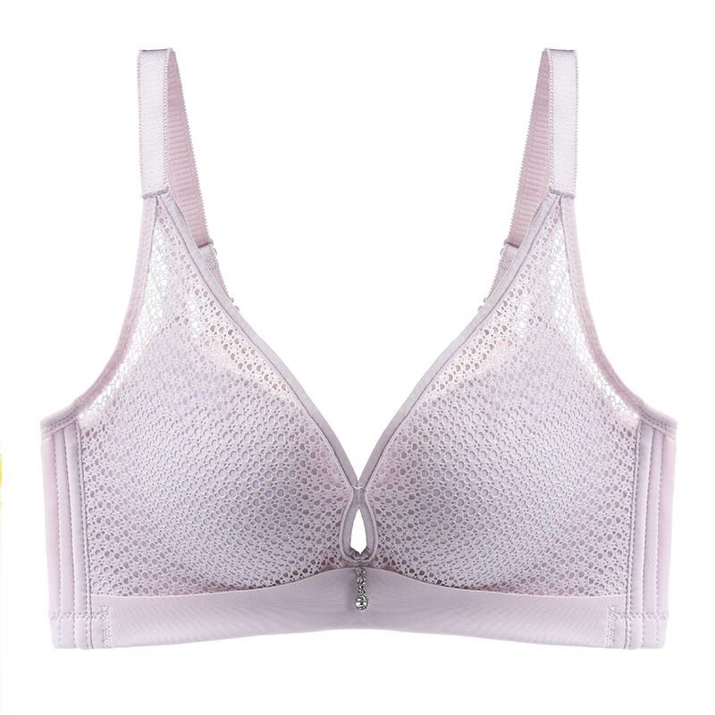 Quality sewing technology series spring/summer 2019 new fashion lace seamless bra small chest thickening gathered Quality sewing technology series spring/summer 2019 new fashion lace seamless bra small chest thickening gathered