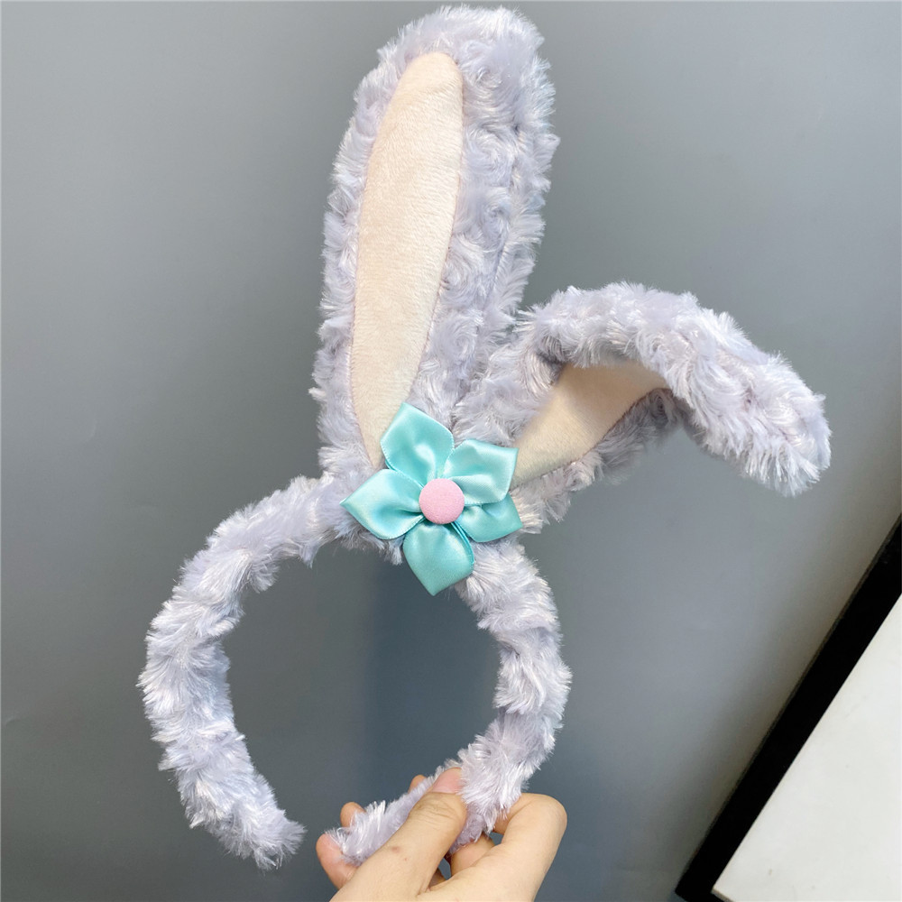 fabric heat press Headband Luminous Flash Light Bow Korean Style Hair Band Korean Style Girl Face Wash Hair Band