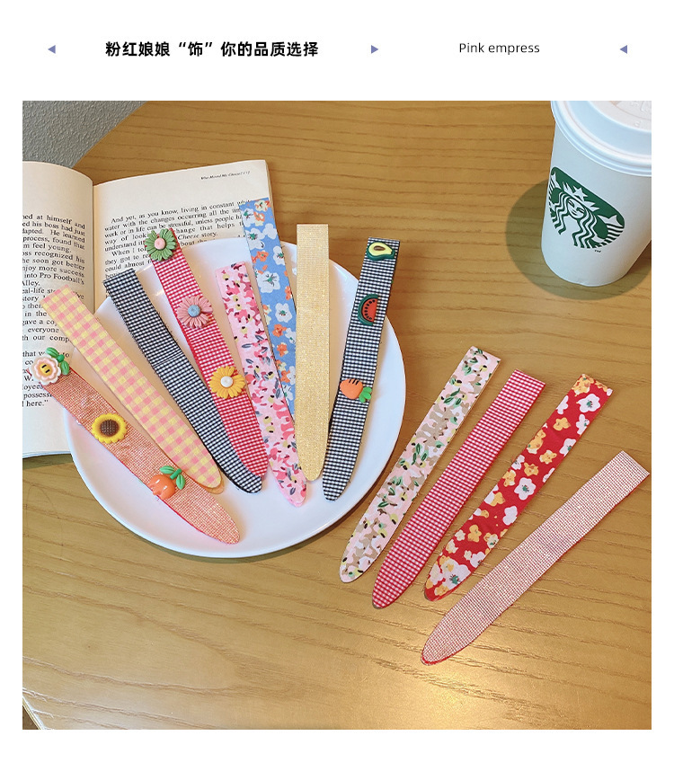 Velcro Headband Female Broken Hair Bangs Children TikTok Headband Hook and Loop Fasteners Headdress fabric heat press Velcro Headband Female Broken Hair Bangs Children TikTok Headband Hook and Loop Fasteners Headdress fabric heat press
