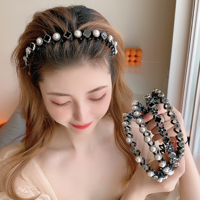 fabric heat press  Female Face Wash Summer Hairpin Internet Celebrity 2021new Bangs Fixed Thin Headband Hair Tie