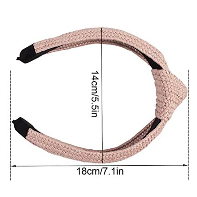 New Wide-Edged Headband Raffia Woven Headband European and American fabric heat press New Wide-Edged Headband Raffia Woven Headband European and American fabric heat press