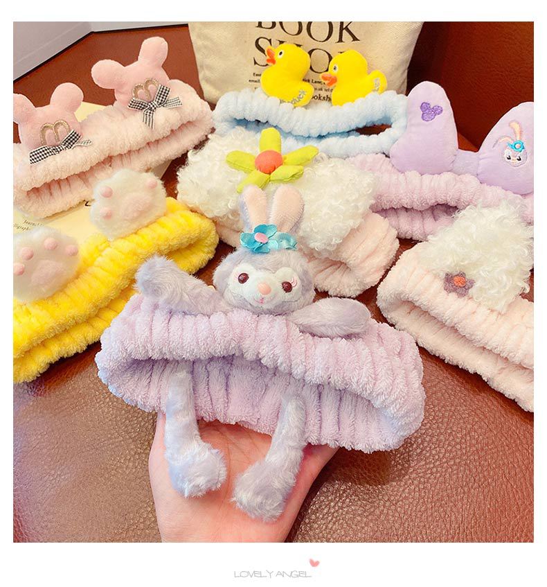 fabric heat press Korean Elk Washing Face Hair Band Girl Cartoon Headwear Apply a Facial Mask Makeup Simple Hair Band fabric heat press Korean Elk Washing Face Hair Band Girl Cartoon Headwear Apply a Facial Mask Makeup Simple Hair Band