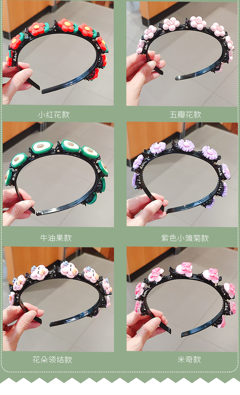 Children's Hair Band Korean Hair Accessories Cute Baby Broken Hair Headband Hair Braiding Artifact fabric heat press Children's Hair Band Korean Hair Accessories Cute Baby Broken Hair Headband Hair Braiding Artifact fabric heat press