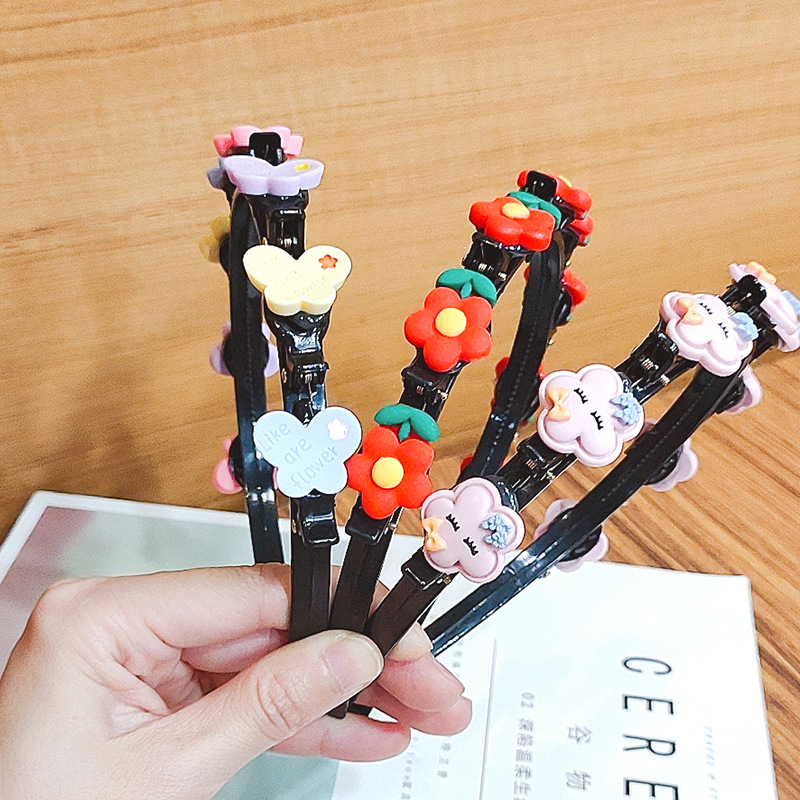 Children's Hair Band Korean Hair Accessories Cute Baby Broken Hair Headband Hair Braiding Artifact fabric heat press Children's Hair Band Korean Hair Accessories Cute Baby Broken Hair Headband Hair Braiding Artifact fabric heat press