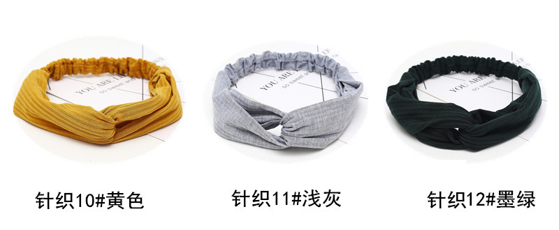 New Cross Tight Hair Band Washing Face Hair Band Women's Solid Color Hair Accessories Korean fabric heat press New Cross Tight Hair Band Washing Face Hair Band Women's Solid Color Hair Accessories Korean fabric heat press