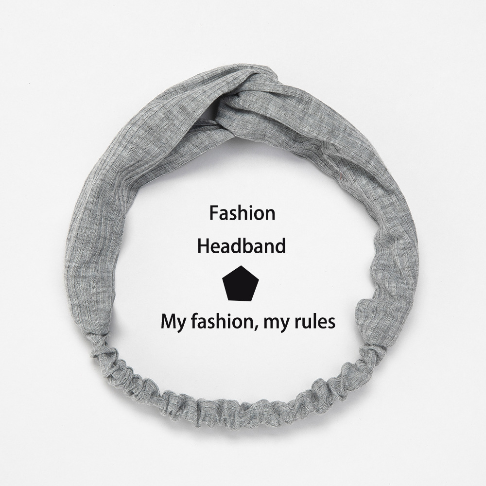 Korean Face Washing Exercise Stretch Makeup Yoga Women Elastic Hair Band Knitted Solid Color fabric heat press Korean Face Washing Exercise Stretch Makeup Yoga Women Elastic Hair Band Knitted Solid Color fabric heat press