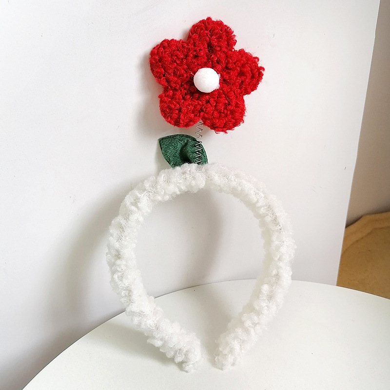 fabric heat press Flower Headband Cute Plush Flower Headband Mickey Headband Cartoon Hair Pin Headwear for Girls