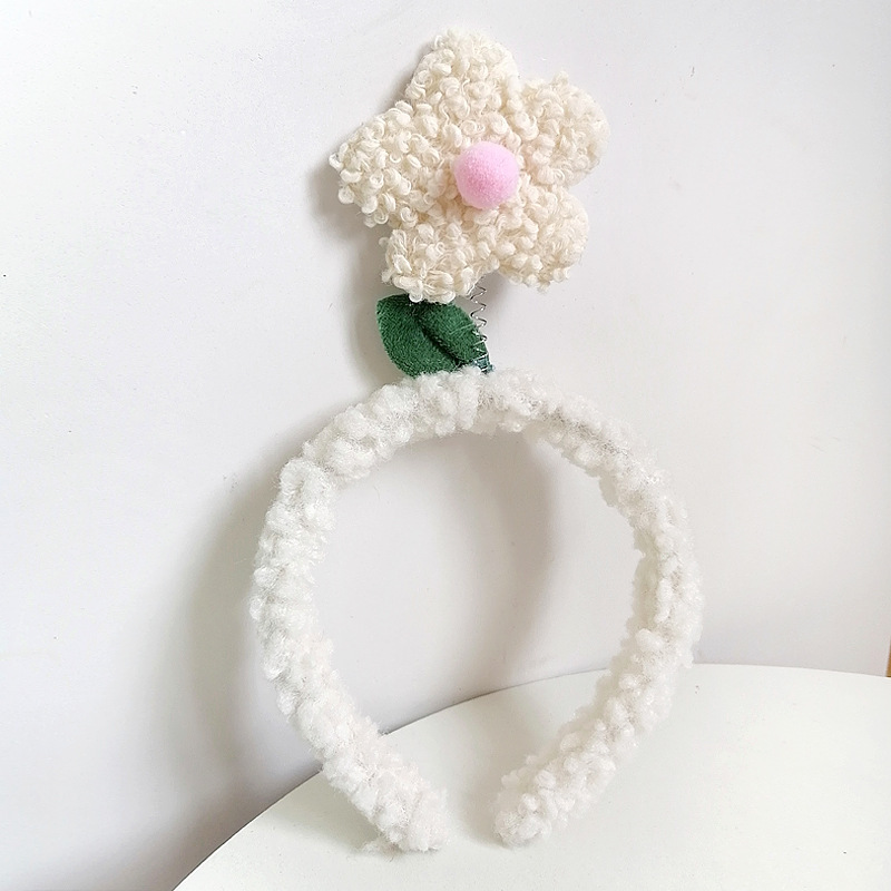 fabric heat press Flower Headband Cute Plush Flower Headband Mickey Headband Cartoon Hair Pin Headwear for Girls