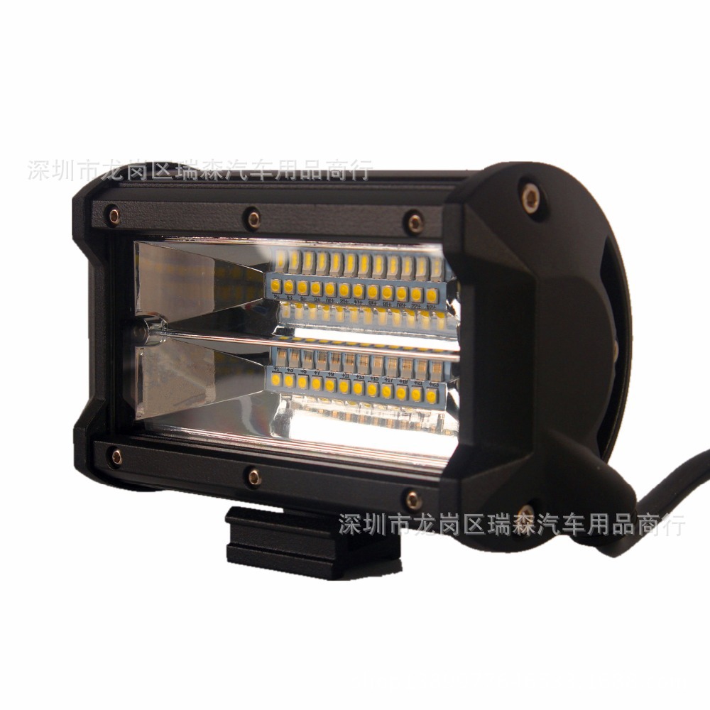 AliExpress Hot Sale Amazon Vehicle Working Light 72W New Chip Three Row Led off-Road Vehicle Work
