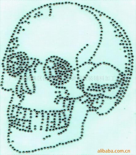 Skull scalding hot drilling Hot Chip jewelry apparel clothing and accessories