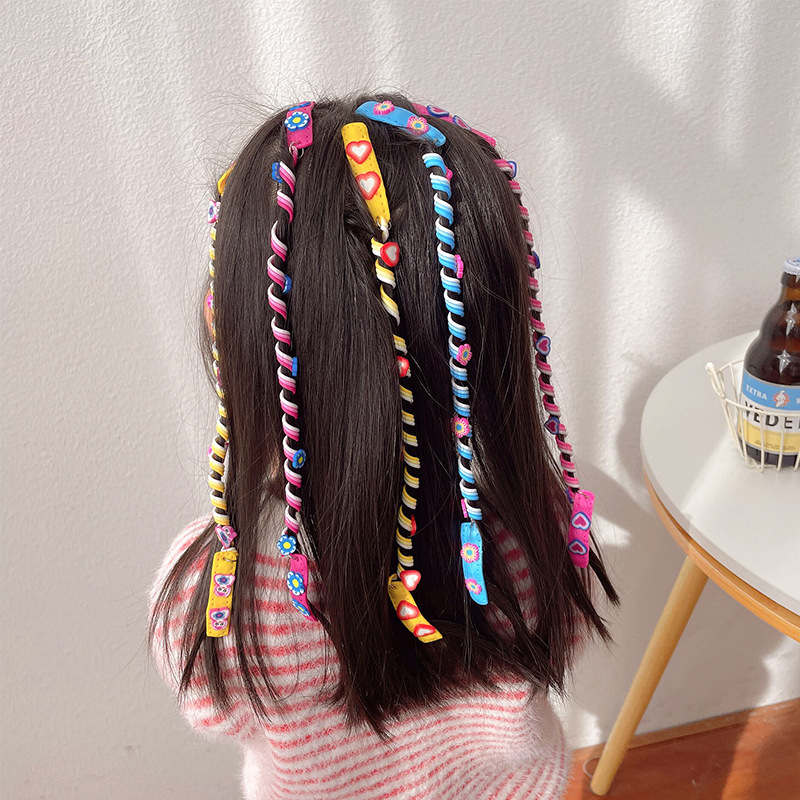 Children Hair Braiding Colorful Ropes Dirty Braid Artifact Ribbon Colorful Colorful Hair Accessories Ribbons Headdress Female Headband Dirty Braid Hair Rope