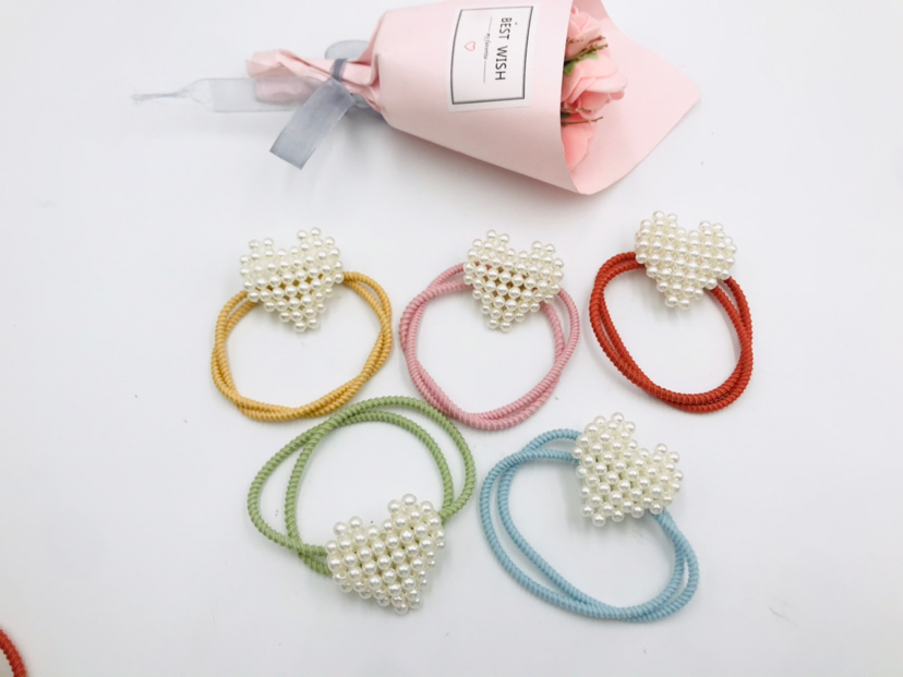 Pearl Crystal Colorful Ropes Hair Ring Hair Rope Headband Hair Accessories Rubber Band Head Tie Student Children Three-Dimensional Headdress Flower Headwear Pearl Crystal Colorful Ropes Hair Ring Hair Rope Headband Hair Accessories Rubber Band Head Tie Student Children Three-Dimensional Headdress Flower Headwear