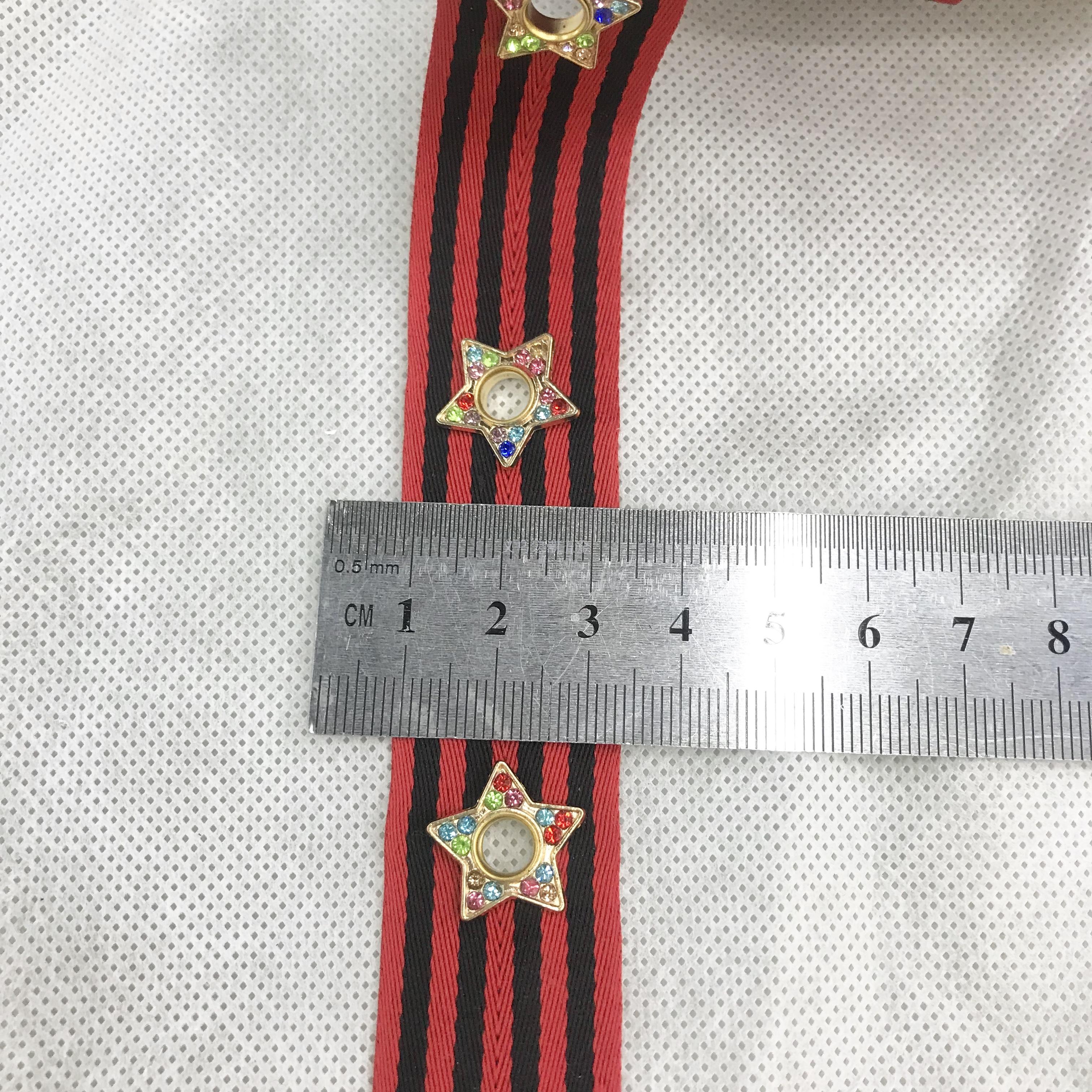 Eyelet ribbon riveted ribbon garment accessories accessories cap scarf lace Eyelet ribbon riveted ribbon garment accessories accessories cap scarf lace
