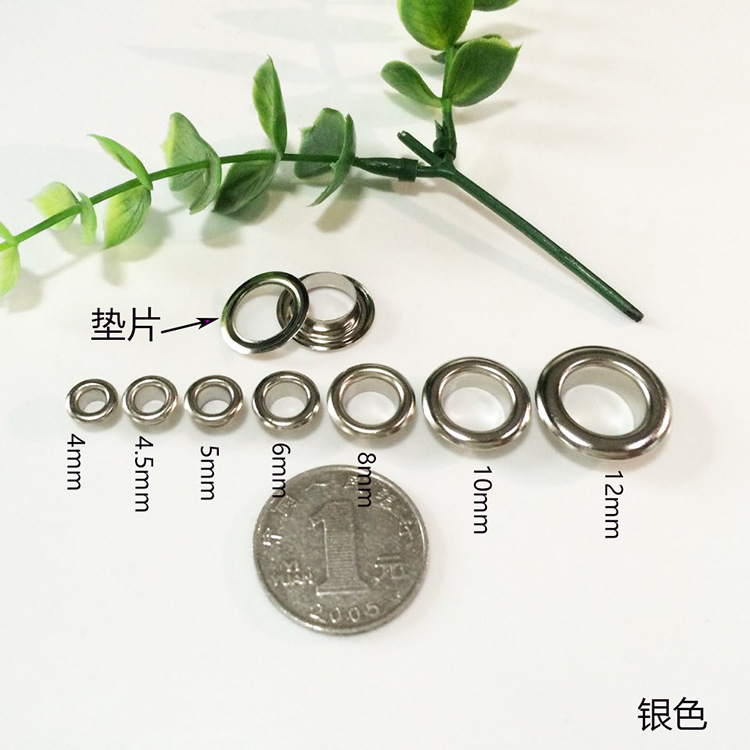Factory Direct Supply Wholesale Metal Eyelet Button round Eyelet Button Multi-Color Eyelet Button