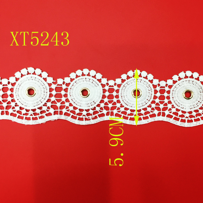 Lei Qi lace accessories lace embroidery water soluble milk silkforeign popular eyelet lace Lei Qi lace accessories lace embroidery water soluble milk silkforeign popular eyelet lace