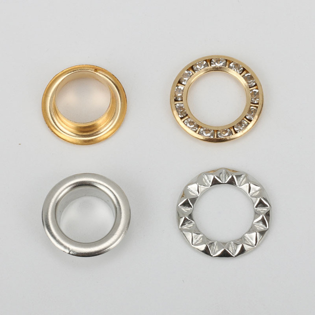 Factory Cross-Border Copper Air Hole with Diamond Decorative Ring Rhinestone a Crystal Eyelet Button Spot Supply Inspection Needle European and American Inspection Factory Cross-Border Copper Air Hole with Diamond Decorative Ring Rhinestone a Crystal Eyelet Button Spot Supply Inspection Needle European and American Inspection