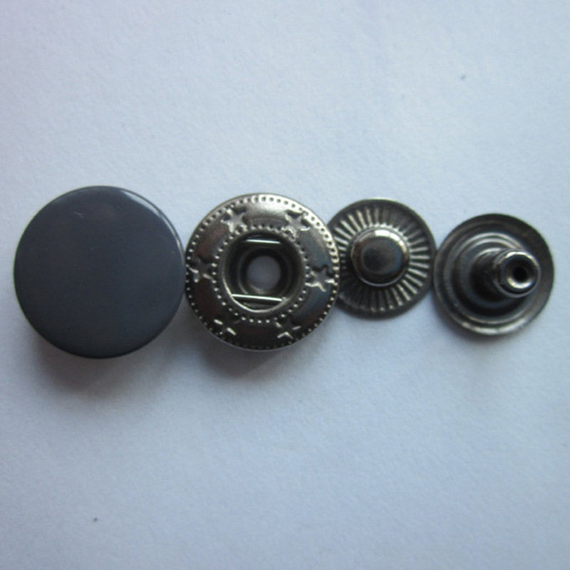 Factory Direct Supply Iron Snap Fastener Clothing Accessories down Jacket round Button Metal Eyelet Button Custom Batch