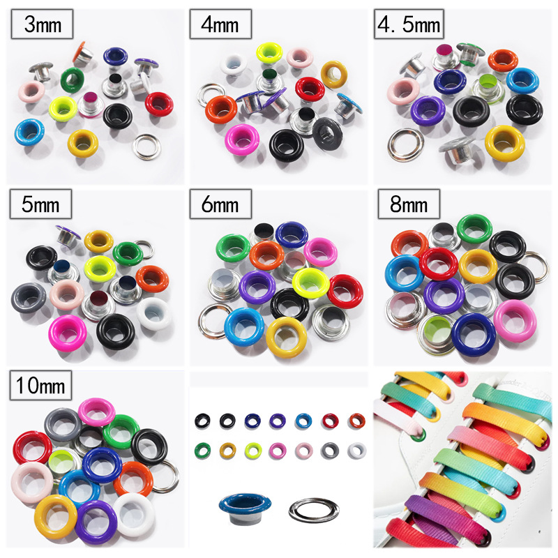 Wholesale Color Buckle Canvas Buttonhole Spray Paint Metal Eyelets Rivet Color Eyelet Button Wholesale Color Buckle Canvas Buttonhole Spray Paint Metal Eyelets Rivet Color Eyelet Button
