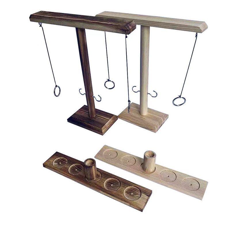 Adult Interactive Bar Desktop Shooting Throwing Ring Hook Toy Wooden Hanging Ring Throwing Game Throwing Music Direct Supply