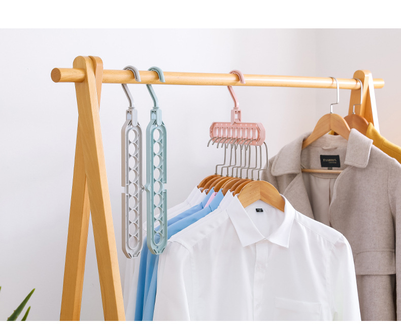 Nine-Hole Hanger Household Multi-Functional Storage Fantastic Douyin Online Influencer Magic Variety Dorm Organization Hook Hanger Nine-Hole Hanger Household Multi-Functional Storage Fantastic Douyin Online Influencer Magic Variety Dorm Organization Hook Hanger